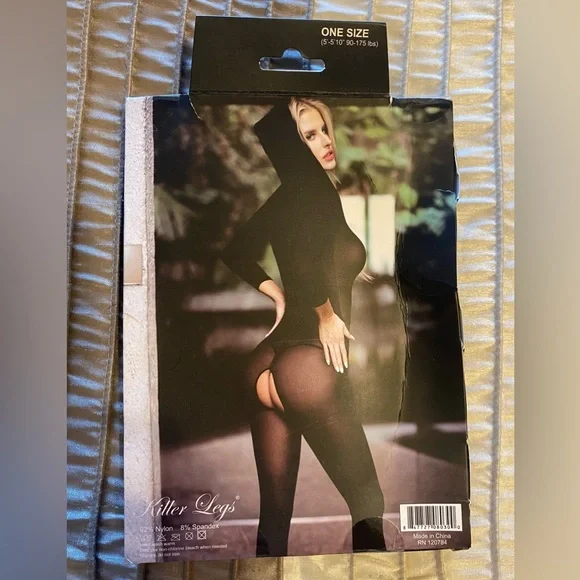 NEW - Women's Sexy One Piece Low Neck Long Sleeve Bodysuit Catsuit (box dented) - Picture 3 of 3